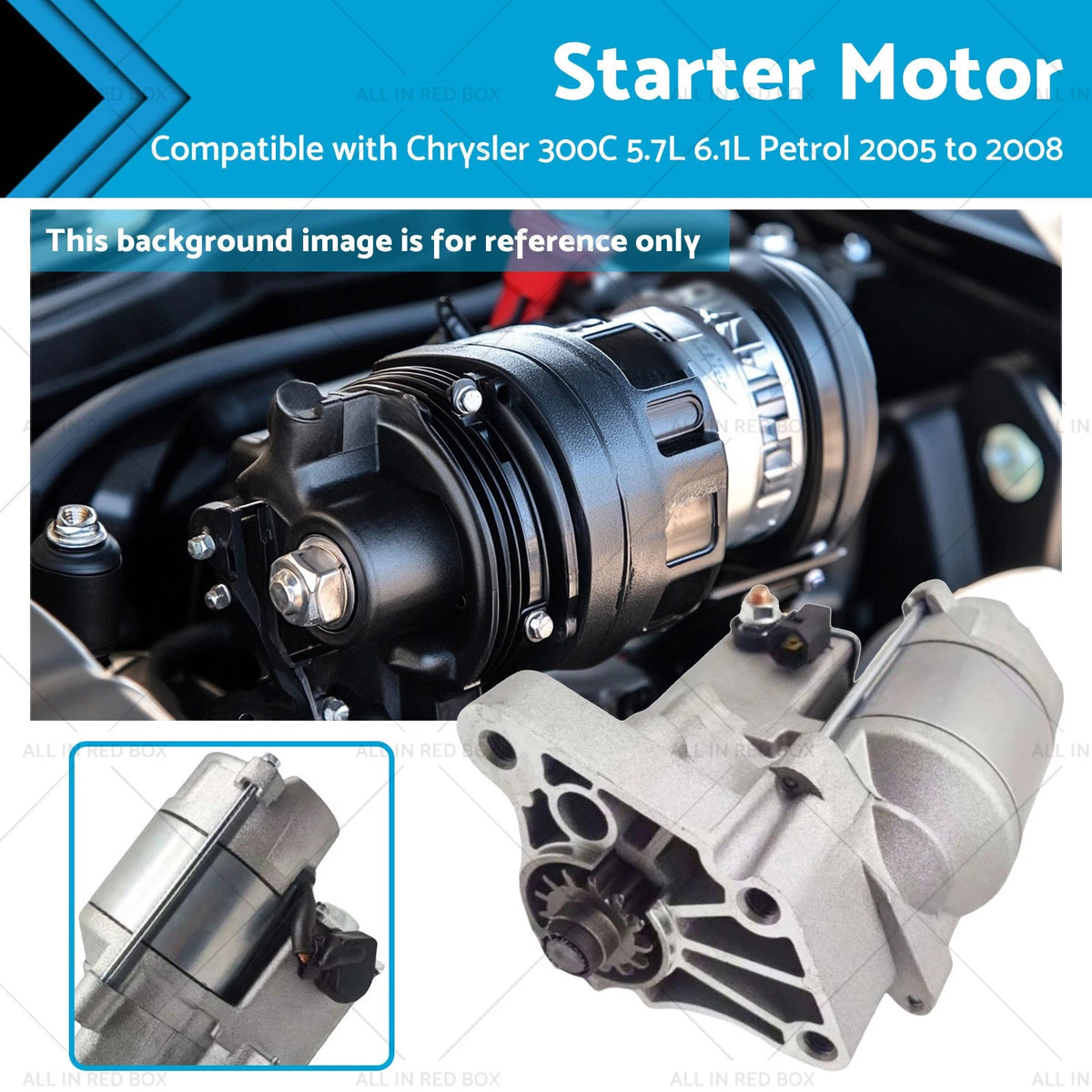 Starter Motor for Chrysler 300C 5.7L 6.1L (2005–2008)