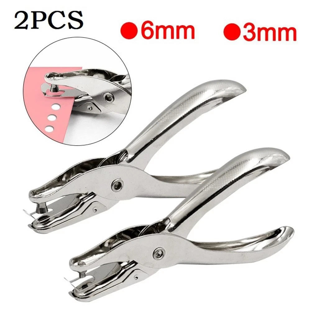 2X Metal Hole Puncher Set for Scrapbooking and Cards