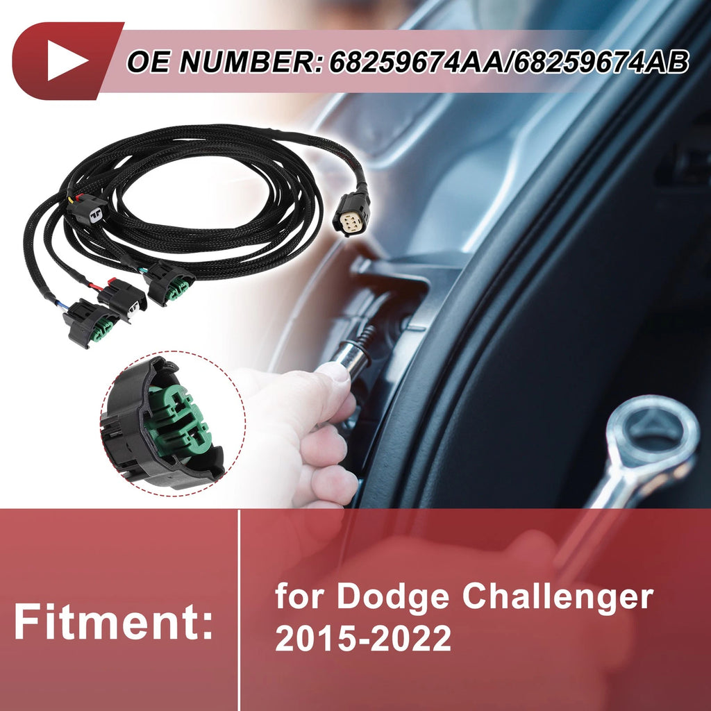 Headlight Light Socket Wiring Harness for Dodge Challenger (2015–2023)