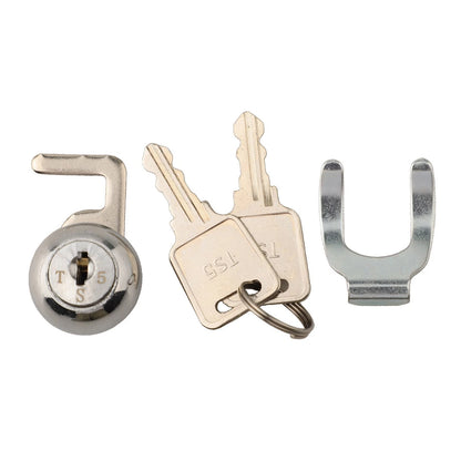 Cam Lock with Quick Clip for Public Telephones and Cabinets