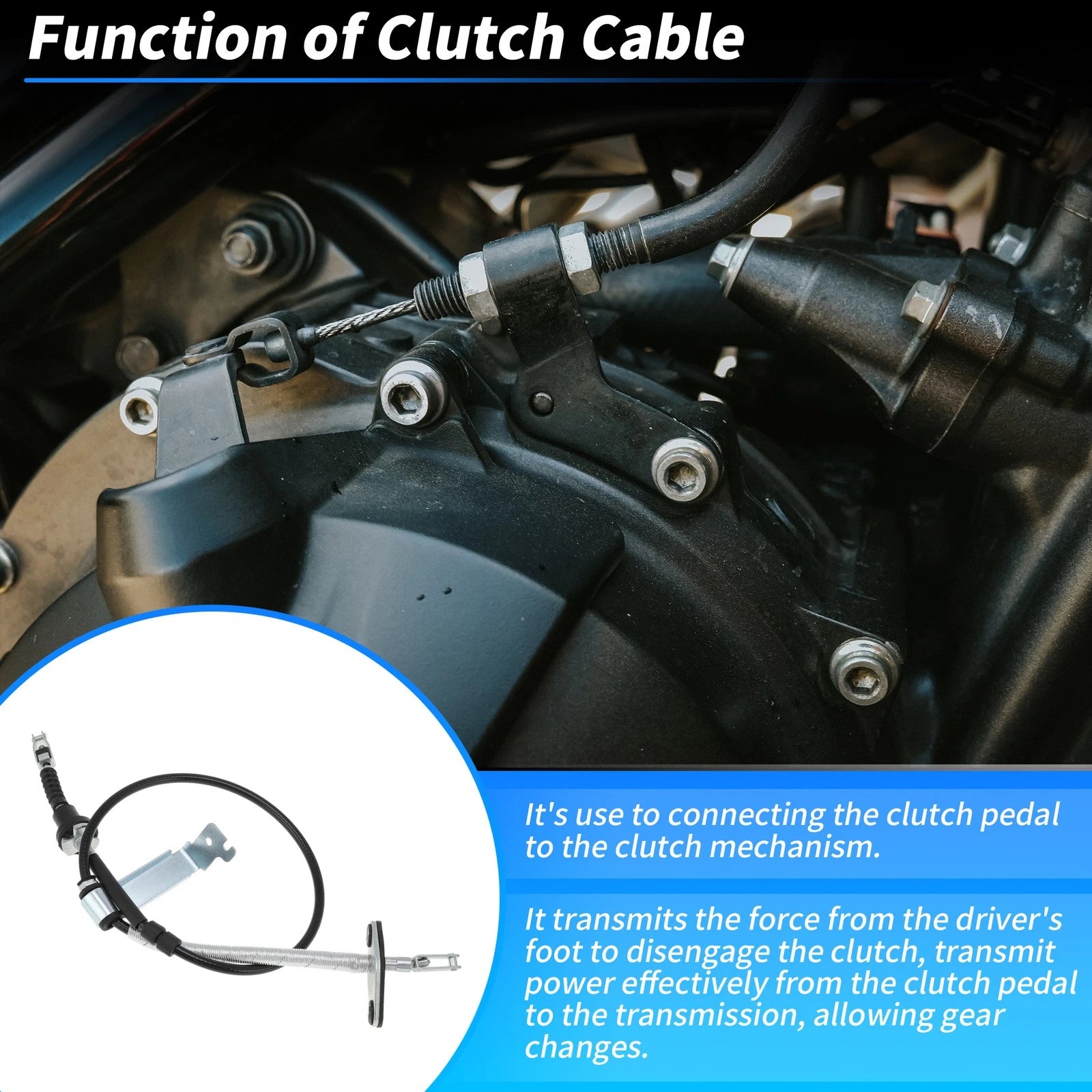 Clutch Cable Replacement for Hyundai i10 1.0L 1.2L (2011–2019)