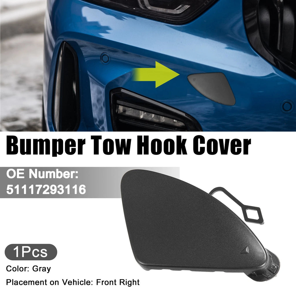 Front Right Tow Eye Hook Cover Cap Replacement for BMW 320i (2012–2015)