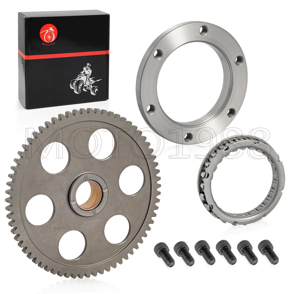 Starter Clutch One Way Bearing Idler Gear 67T for Yamaha Grizzly Kodiak (400-450)