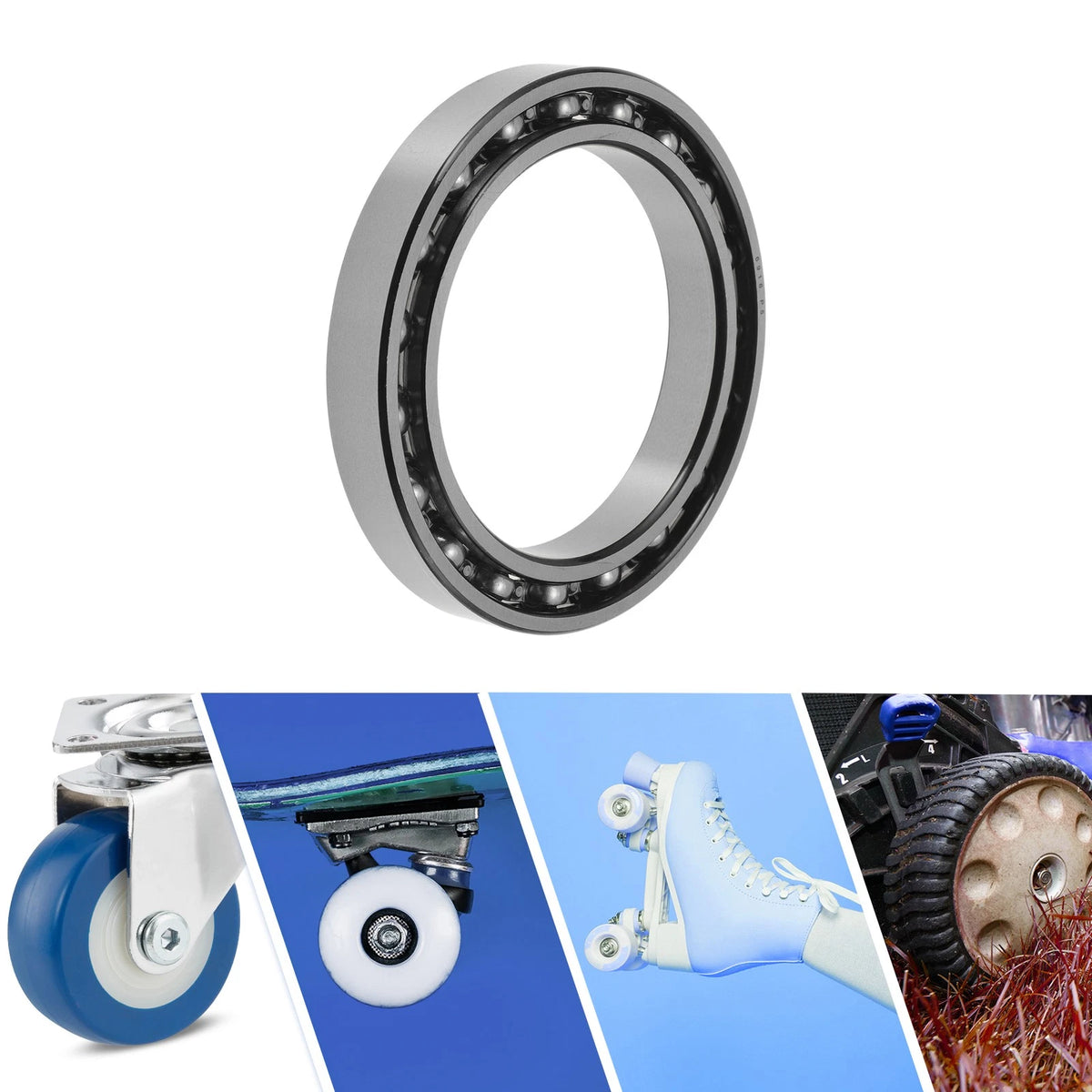 Deep Groove Ball Bearing 80x110x16mm for Scooter Skateboard (1Pc)
