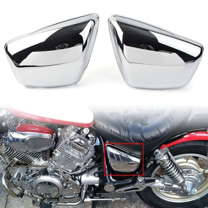 Set of 2 Side Panel Covers for Yamaha XV 700 750 1000 1100 Virago (1984–UP) Chrome