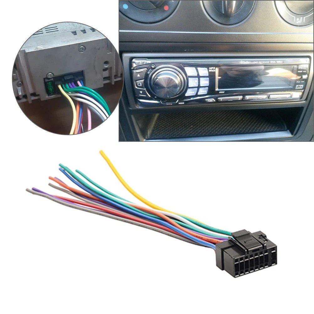 Front Wiring Harness Stereo Radio Plug Lead Wire Loom for Alpine (Fits Various)