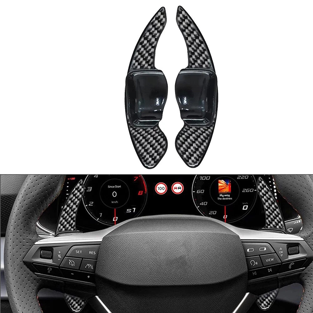 Steering Wheel Shift Paddle Extensions for Volkswagen Golf 6, Jetta, Seat Leon (2010–2014)