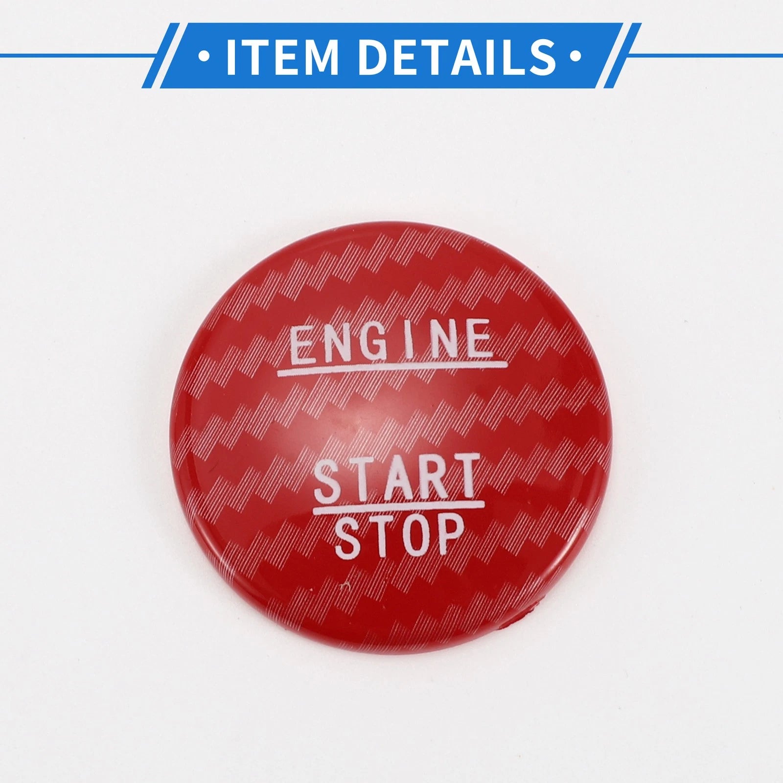 Push Start Button Cover Compatible with Mercedes Benz W176 3.5cm Red