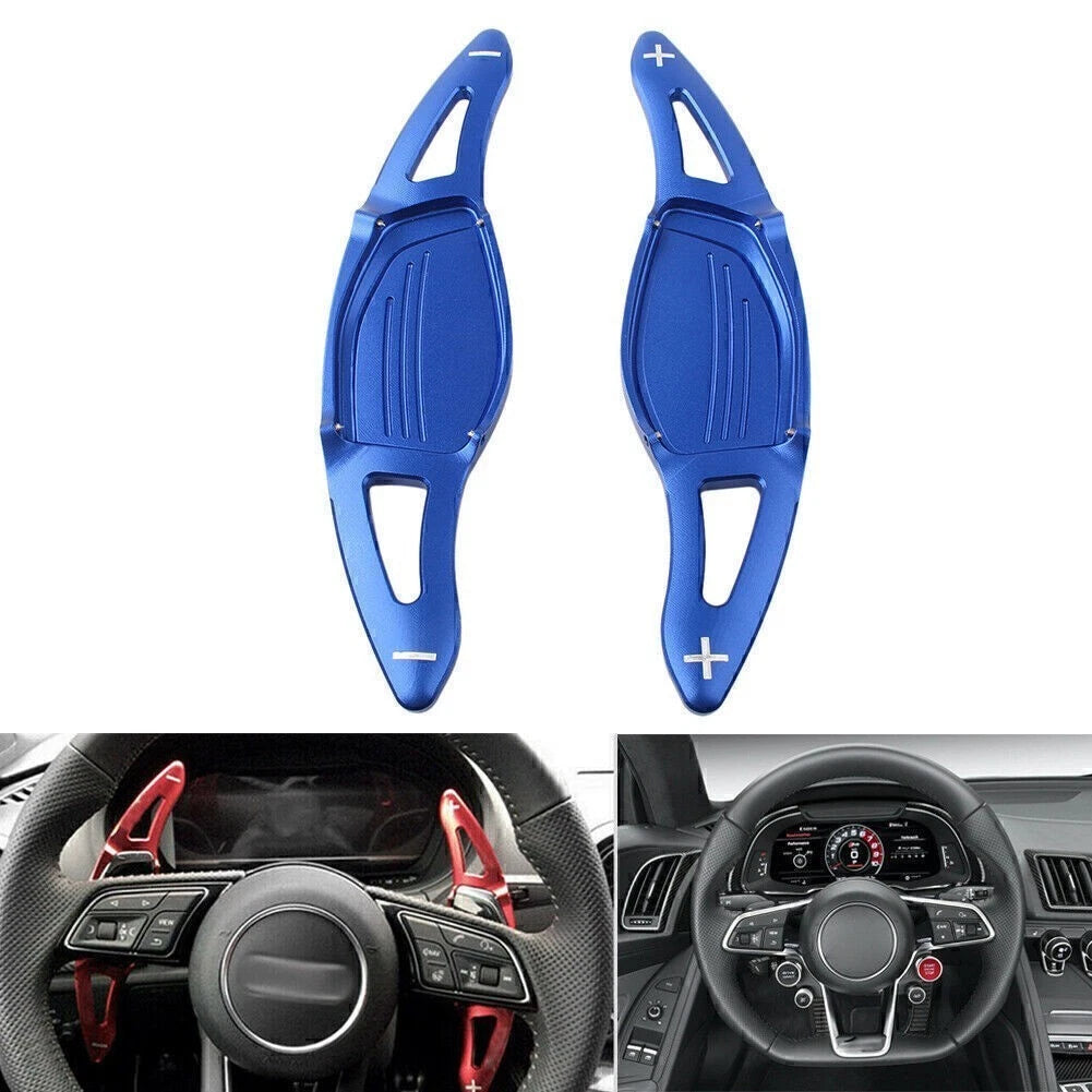 Metal Steering Wheel Paddle Shifter for Audi RS4 TT RS (2017–2022) - Blue