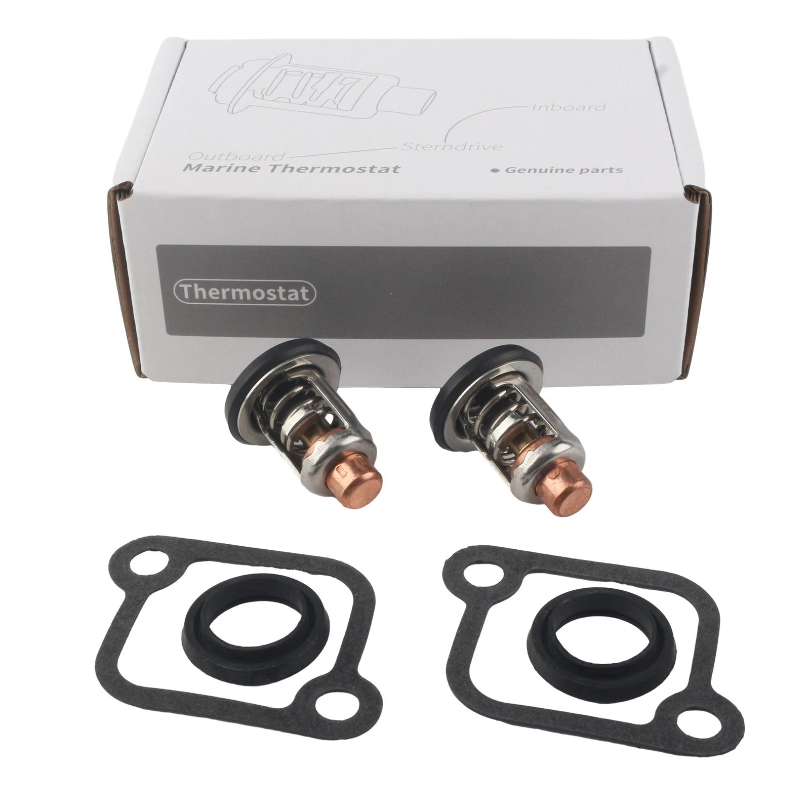 Thermostat Kit 18-3605 for Mercury Marine V 135 150 175 HP DFI 2.5L Outboard