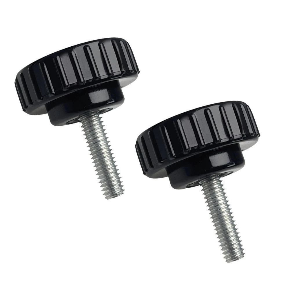 2X M6x35mm Thumb Screws with Plastic Button Head for Secure Fastening