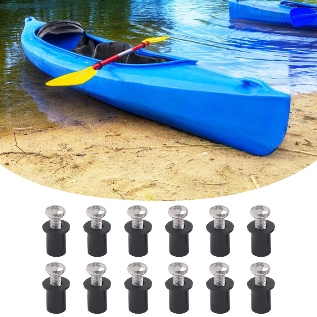 12PC Rubber Nuts Kit for Canoes and Boats (Universal)
