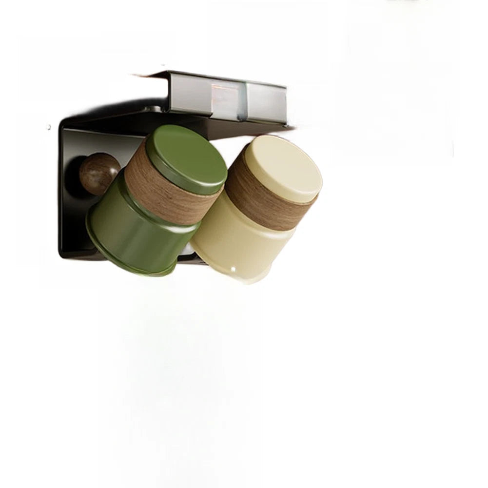 Ventilation Slot Toothbrush Holder with Mouthwash Cup for Wall Mount