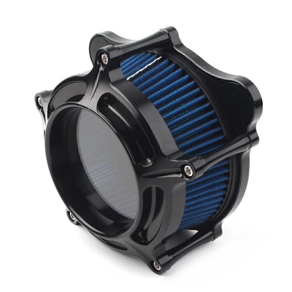 CNC Air Cleaner Intake Filter fit Harley Touring Trike 2008 - 2016 Black Blue