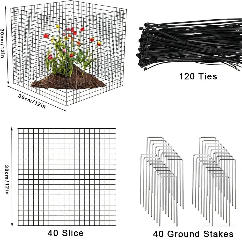 Wire Plant Protector Mesh Cage for Garden Vegetables and Shrubs