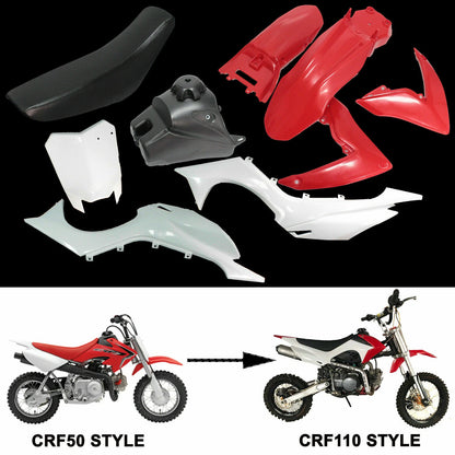 Fender Kit & Seat Tank for Honda CRF50 CRF110 (2004–2023)