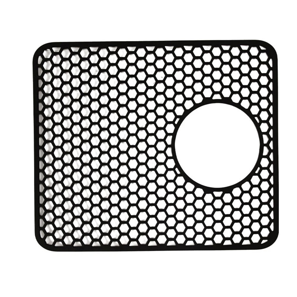 Perforated Silicone Sink Mat for Kitchen Dish Drying (345x299mm)