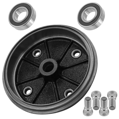 Rear Brake Drum W/Bearing Bolt for Kawasaki 41038-1226 (2005–2015)