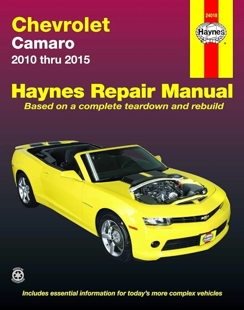 Haynes Repair Manual for Chevrolet Camaro (2010–2015)