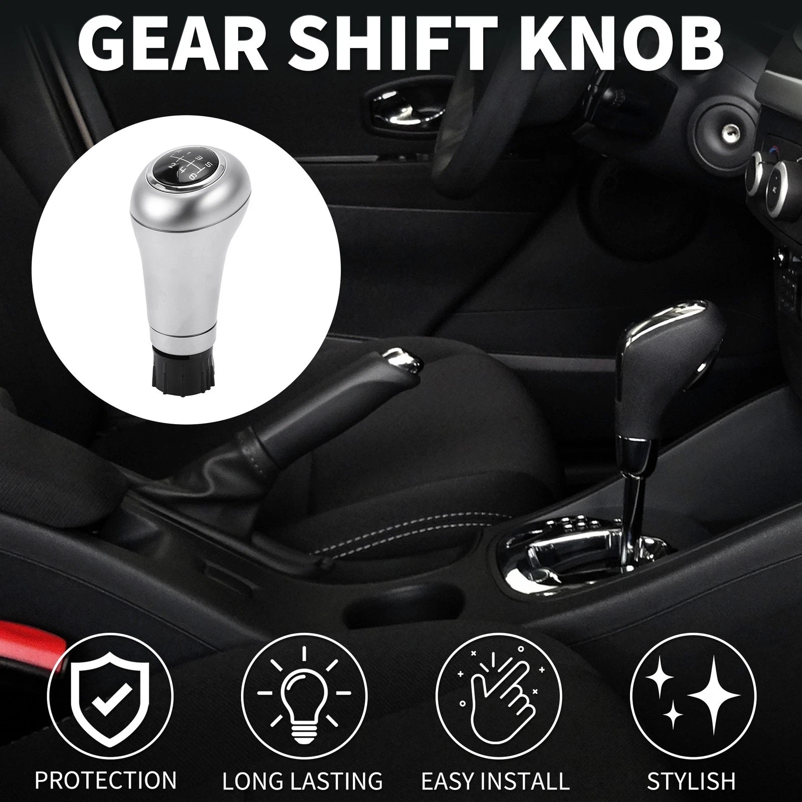 6 Speed Manual Shifter Knob Replacement for Mercedes-Benz C-Class (2000–2014)