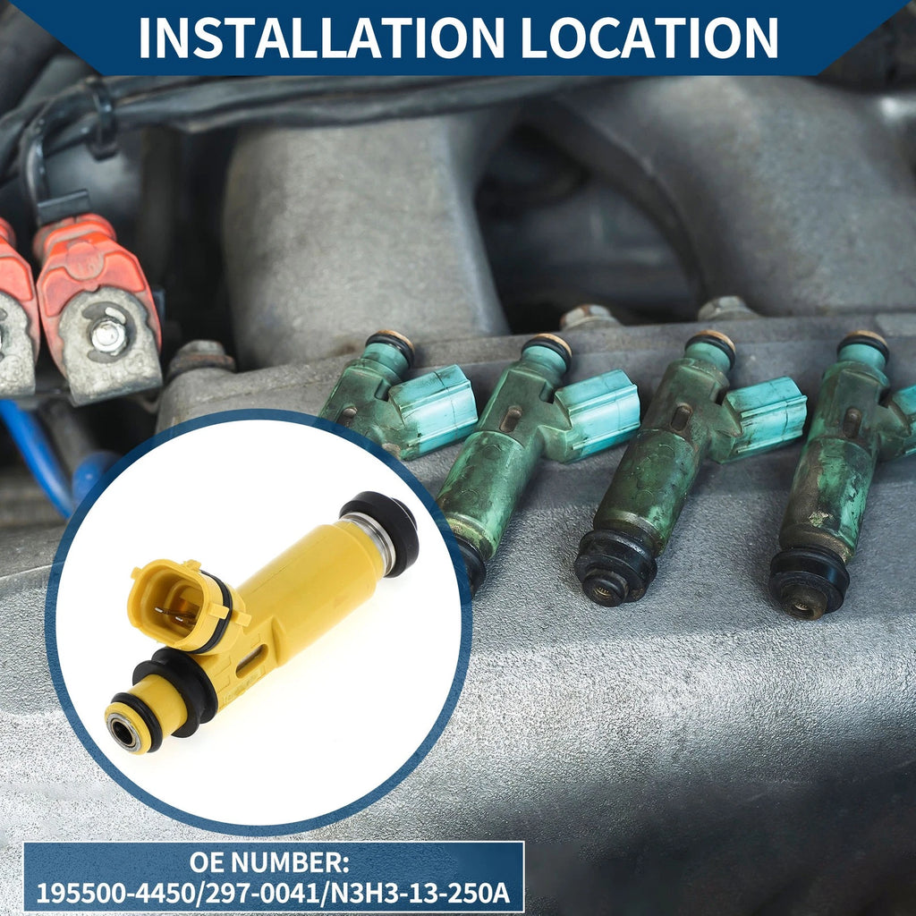 Fuel Injector Replacement for Mazda RX-8 Base 1.3 (2004–2008) 1 Piece Yellow