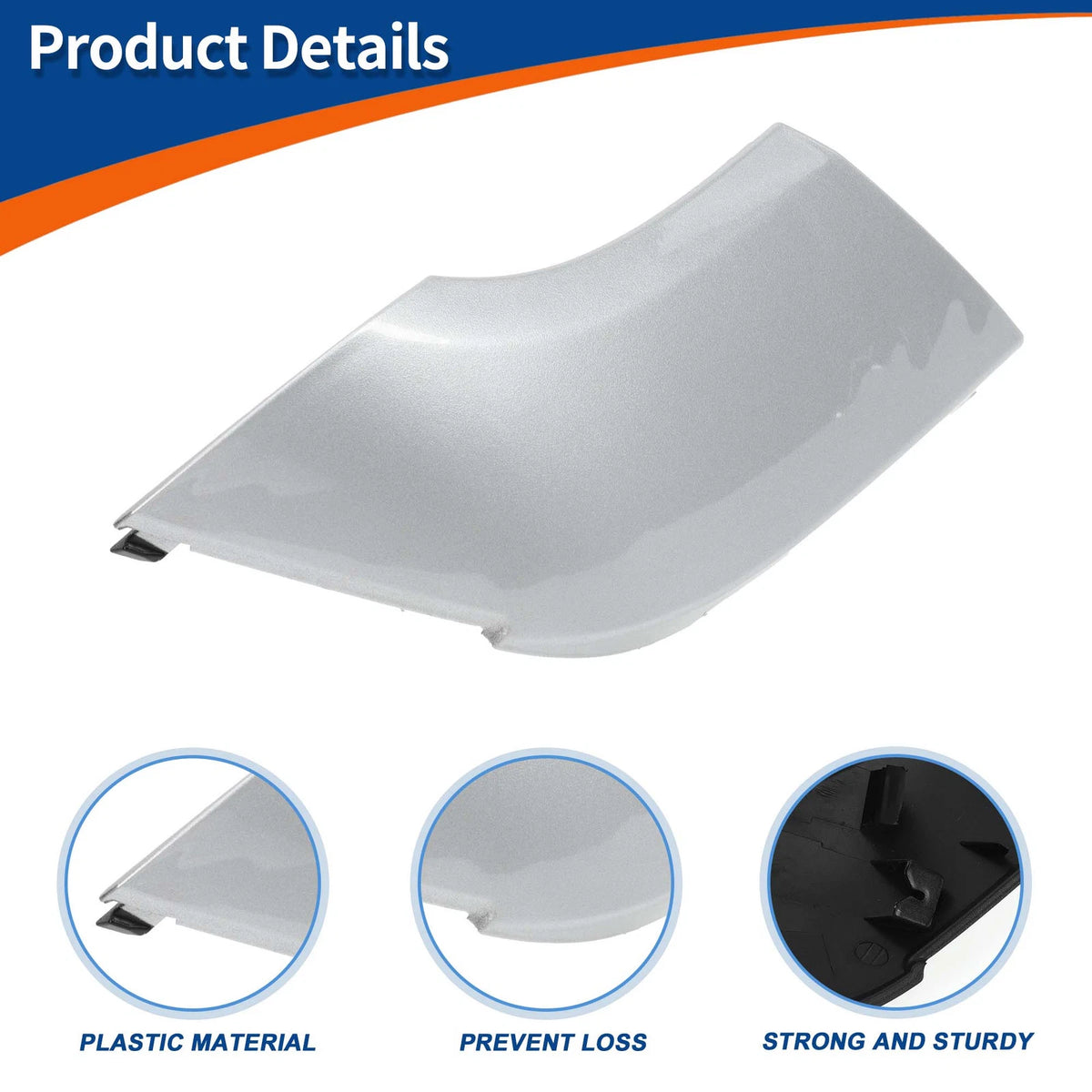 Tow Hook Cover for Mercedes-Benz CLS (2012–2018) No.A2188850026 Silver Tone