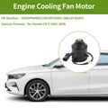 Radiator Fan Motor Replacement for Honda CR-V 2002–2006