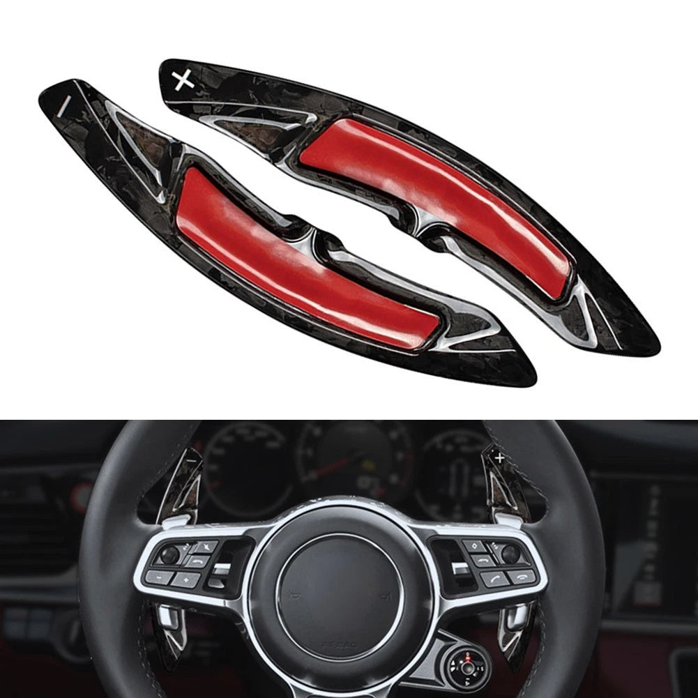 2X Steering Wheel Paddle Shifter Extension for Porsche Macan Cayenne 718