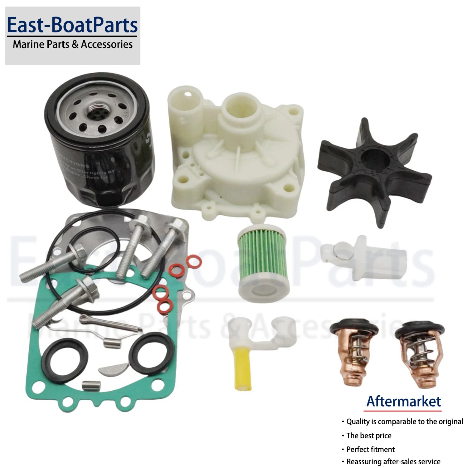 Service Parts Kit Water Pump Impeller for Yamaha F200C F225B (2000–2006) 61A-W0078-00