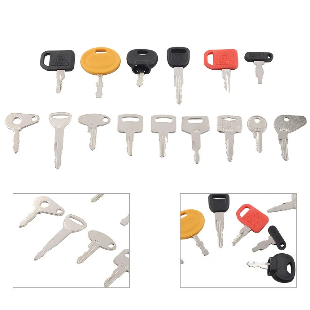 15 Keys Heavy Equipment Construction Ignition Key Set For New Holland For Case