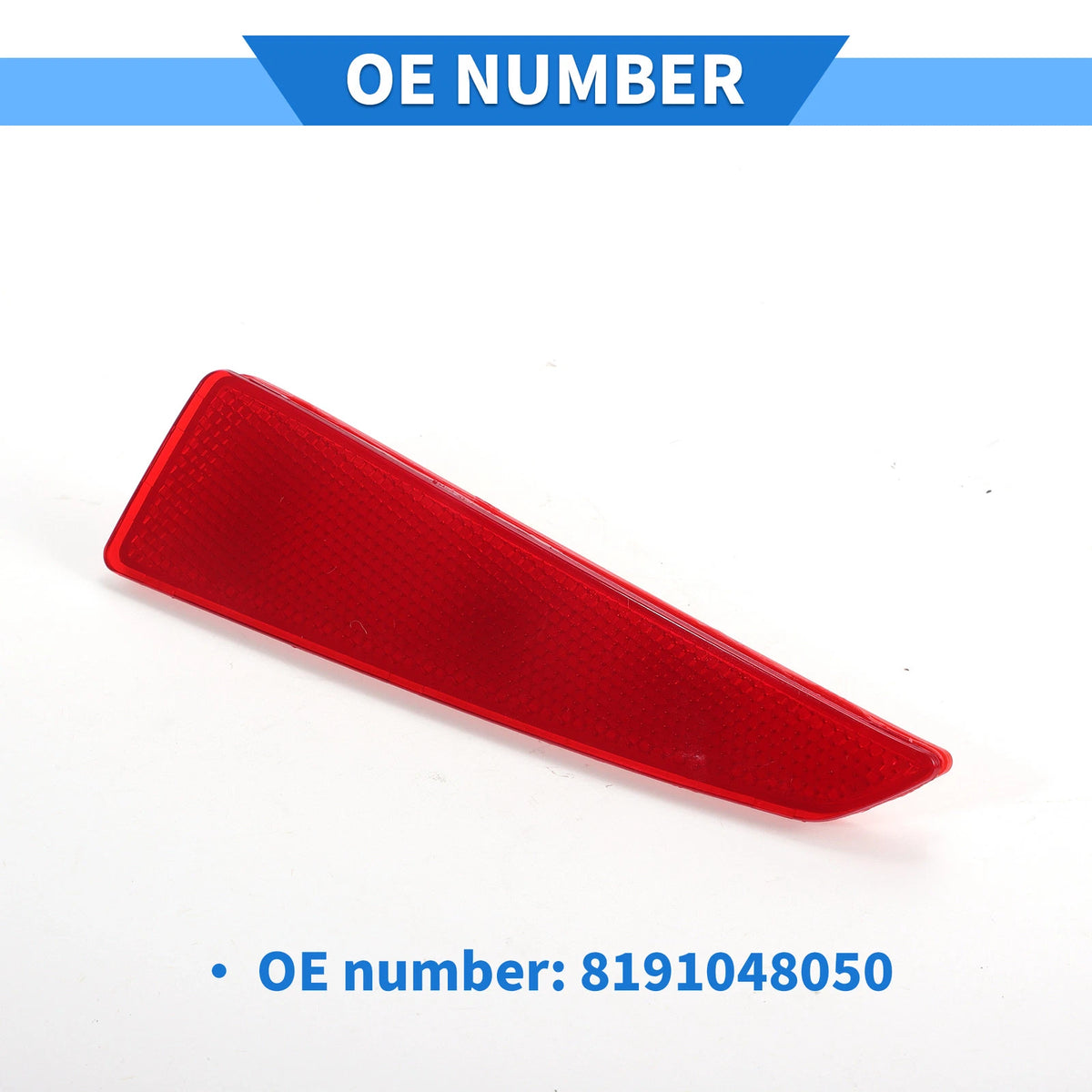 Rear Right Bumper Reflector No. 8191048050 for Lexus RX350 (2016–2019) Red