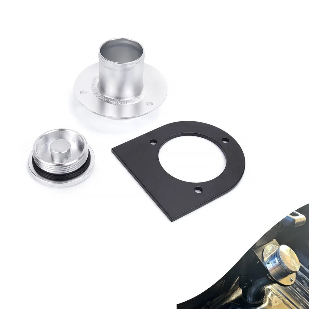 Fuel Tank Filler Cap for Remote Fit (Aluminum, Welded Bracket)