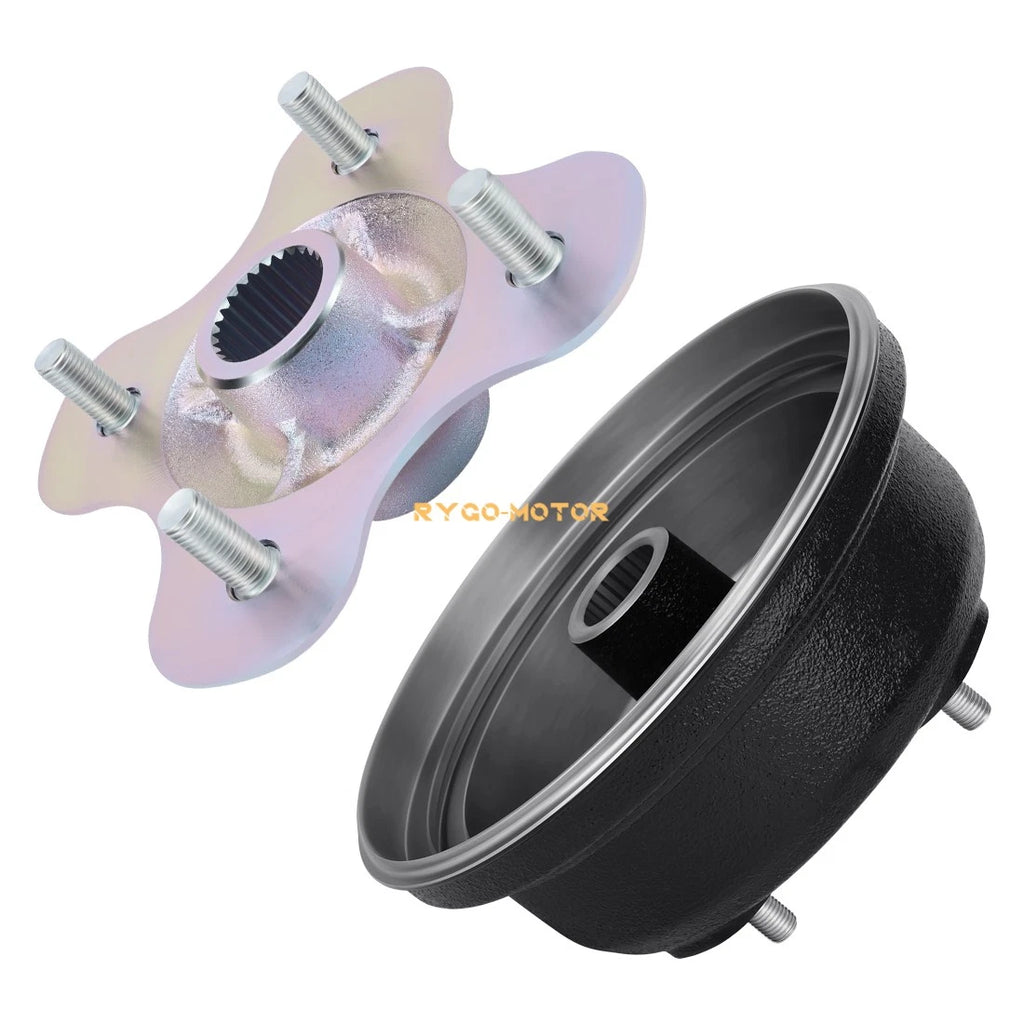 Rear Brake Drum & Wheel Hub for Yamaha Big Bear 350 YFM350U YFM350FW (1996–1999)