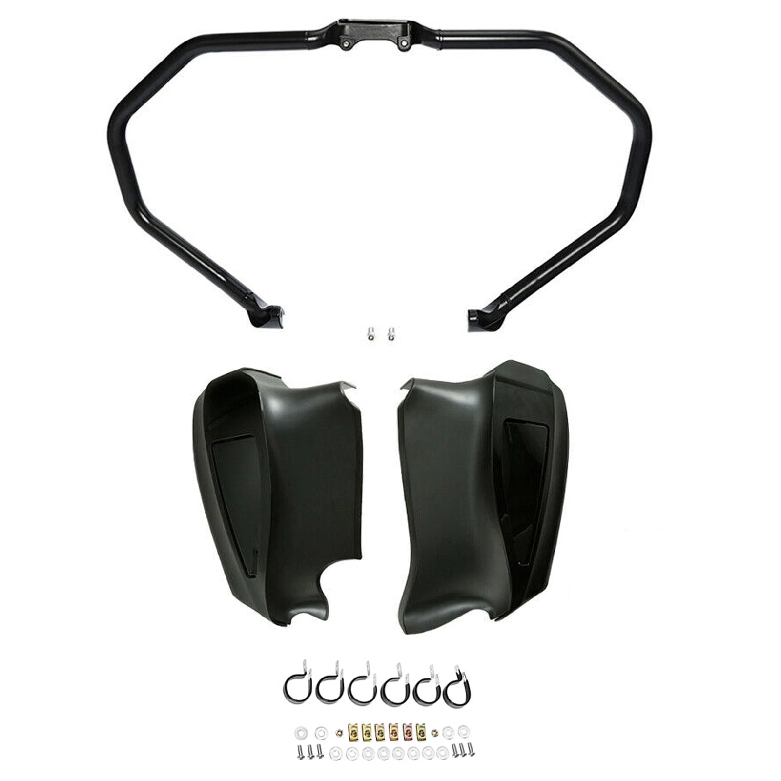 Black Engine Guard Lower Fairings for Indian Roadmaster (2014–2023)
