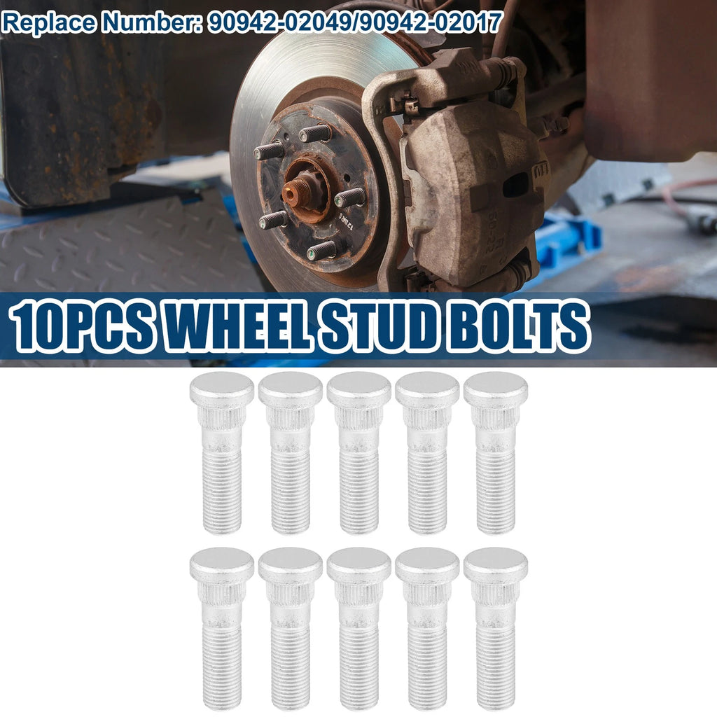 Wheel Stud Bolts M12x1.25 10PCS Replacement for Subaru Toyota (2000–2020)
