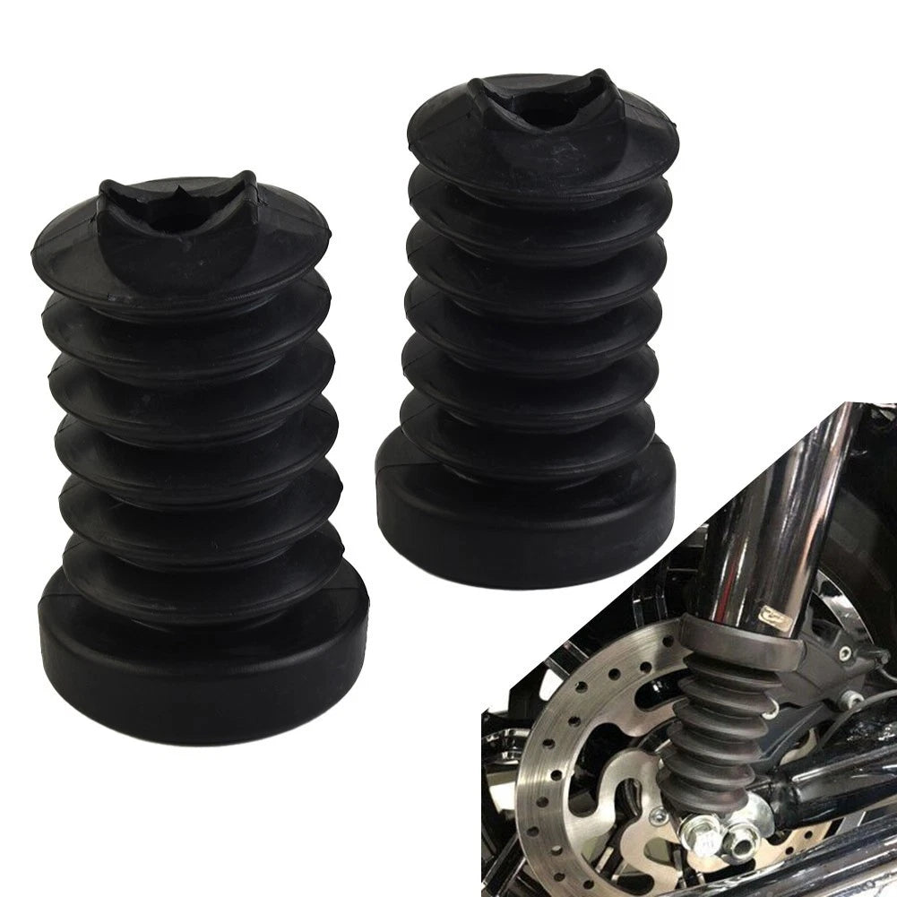 Replacement Rear Fork Boots for Honda GL1200 GL1200A (1984–1987) Black Rubber