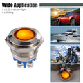 5Pcs 16mm LED Waterproof Pilot Indicator Light for Universal