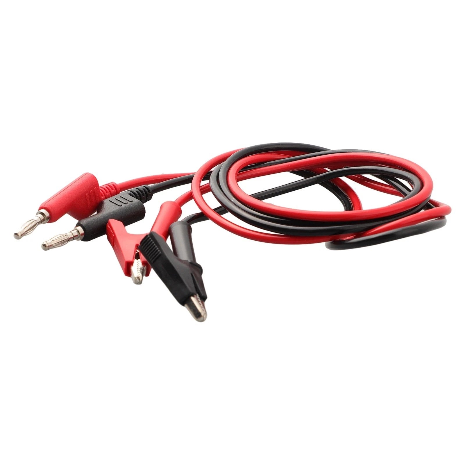 2X 1M Power Supply Signal Detection Cables 4mm Clips