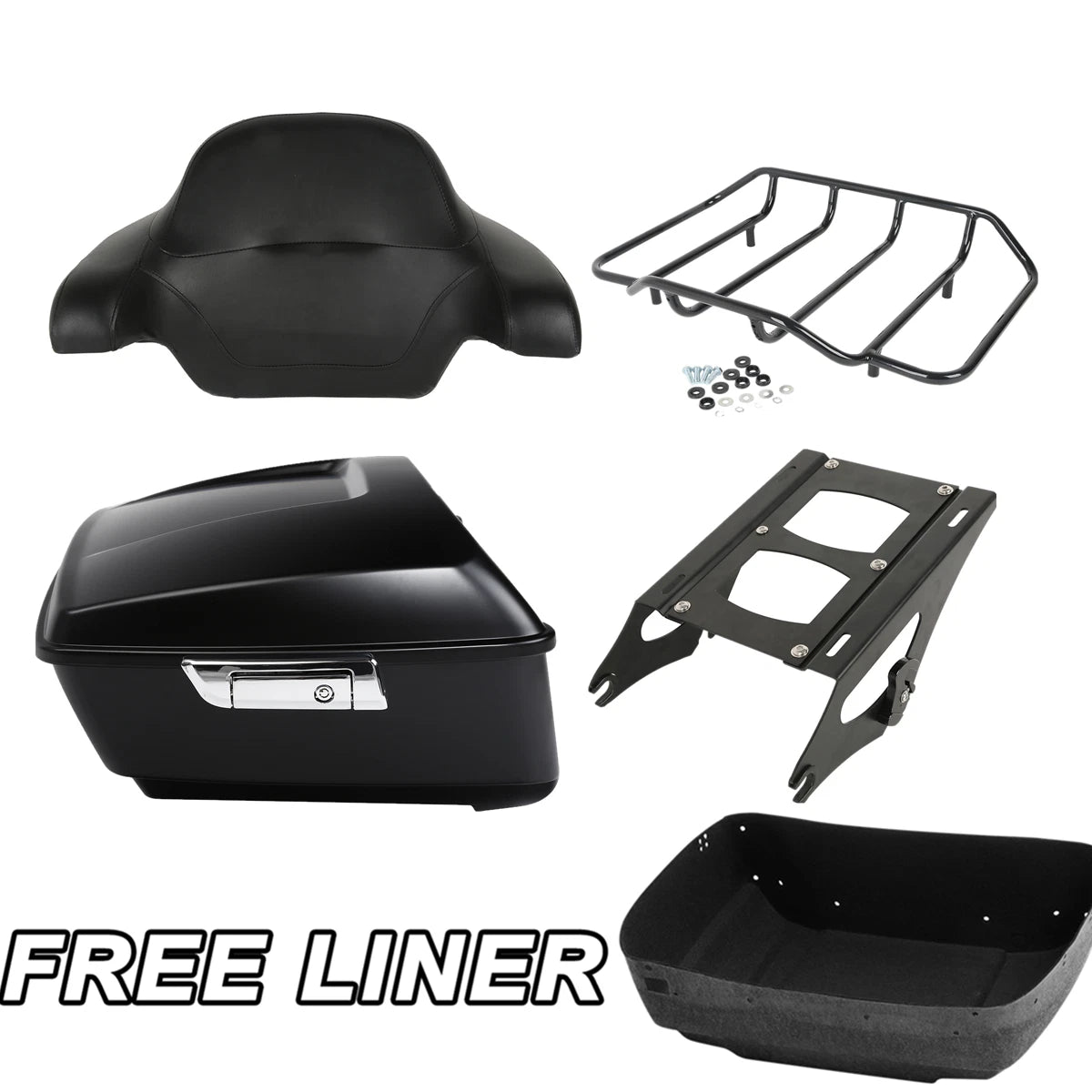 Trunk Mount Rack for Harley Touring Electra Glide (2014–Present) Matt Black