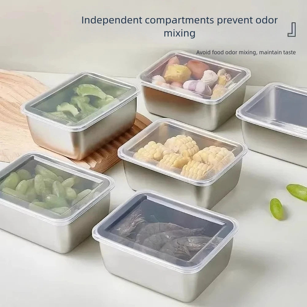 2X Stackable Stainless Steel Food Storage Containers - Leak Proof Airtight