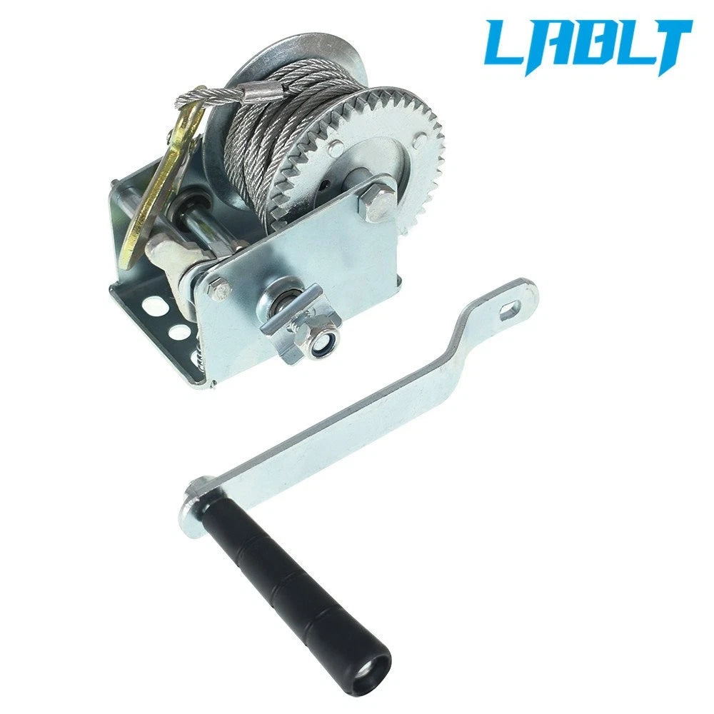 800lbs Heavy Duty Hand Crank Winch for LABLT