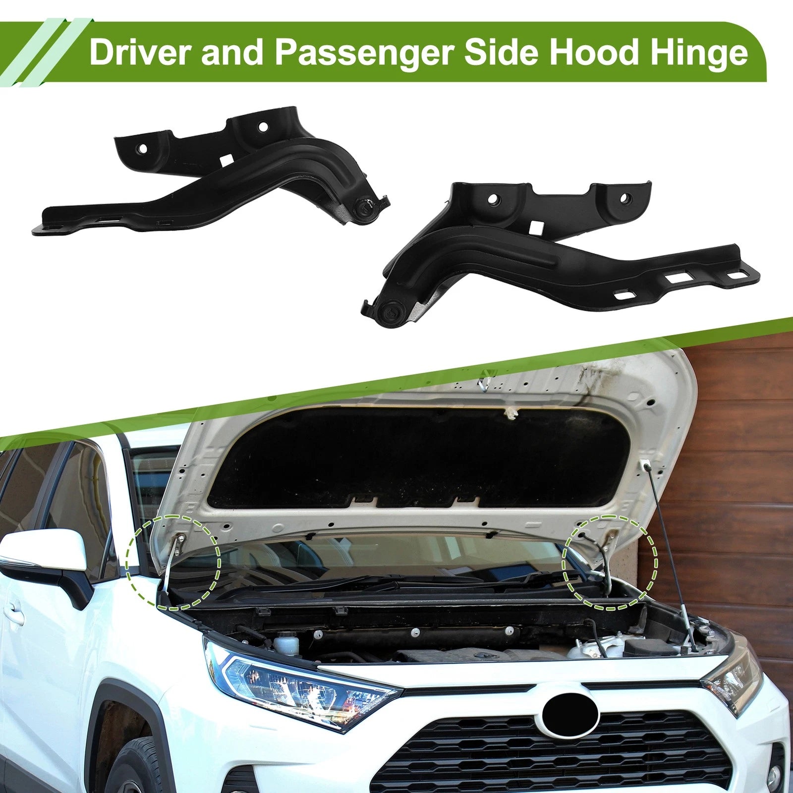 Hood Hinges Front for Chevrolet Malibu (2016–2023) Bonnet Bracket Pair