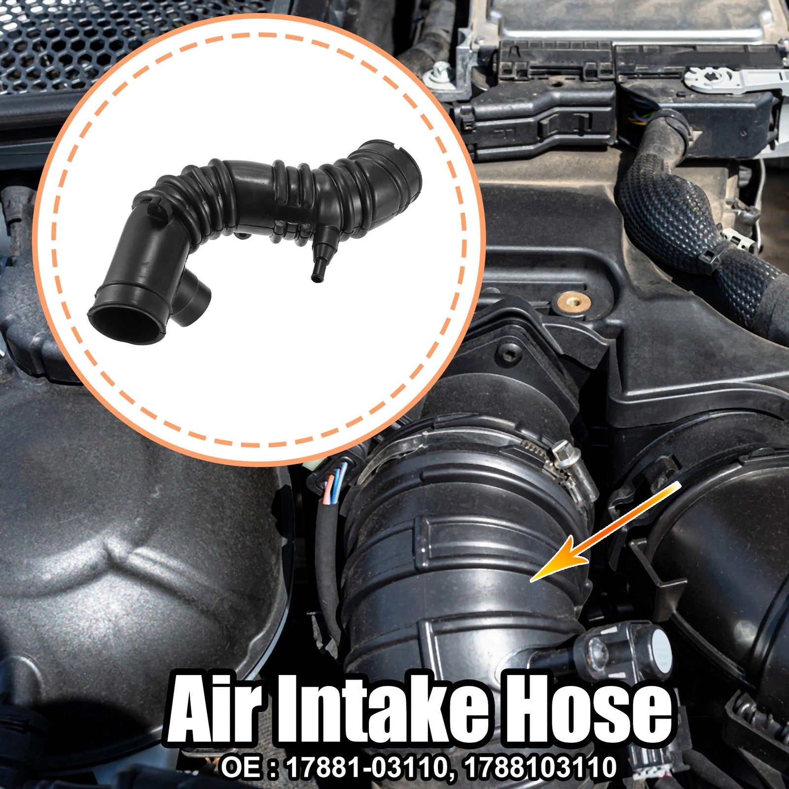 Engine Air Intake Hose Pipe Tube Replacement for Toyota Camry (2012–2017)