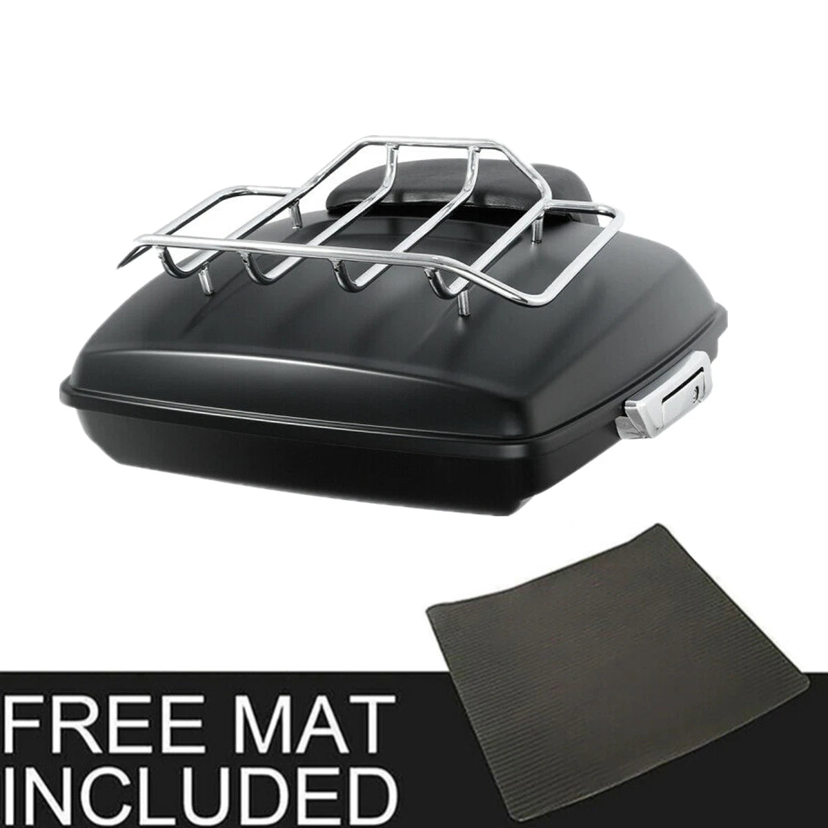 Matte Razor Trunk Pad Mount Rack for Harley Touring Street Road Glide (2014–2026)
