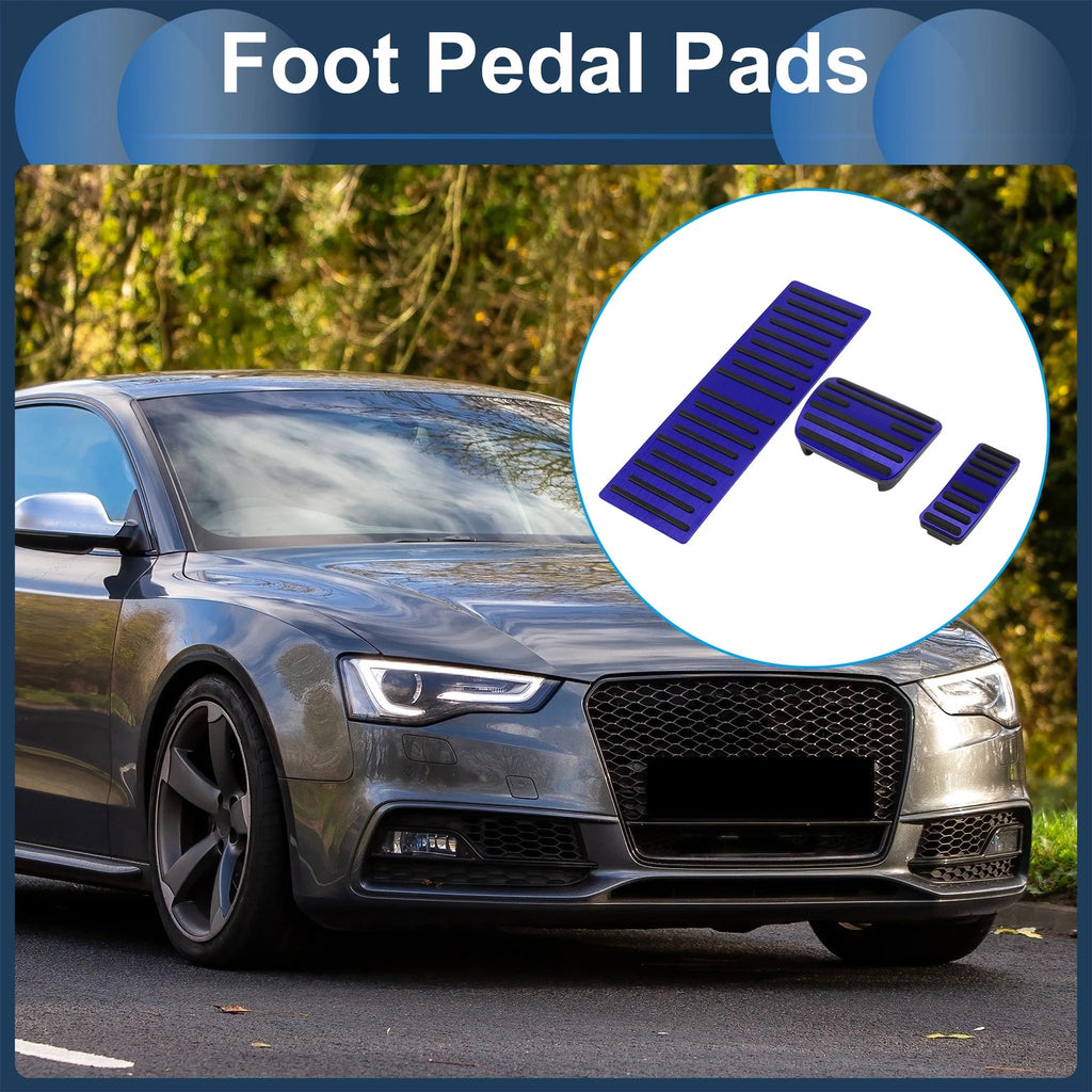 3Pcs Automatic Foot Accelerator Pedal Covers for Audi A4 A5 A6 Q5 (2014–2020)