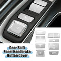 9pcs Gear Shift Panel Button Cover Trim for Honda Accord (2018–2022) Silver