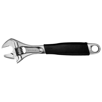 Adjustable Wrench 12" with Rubber Handle and Chrome Finish for Universal Use