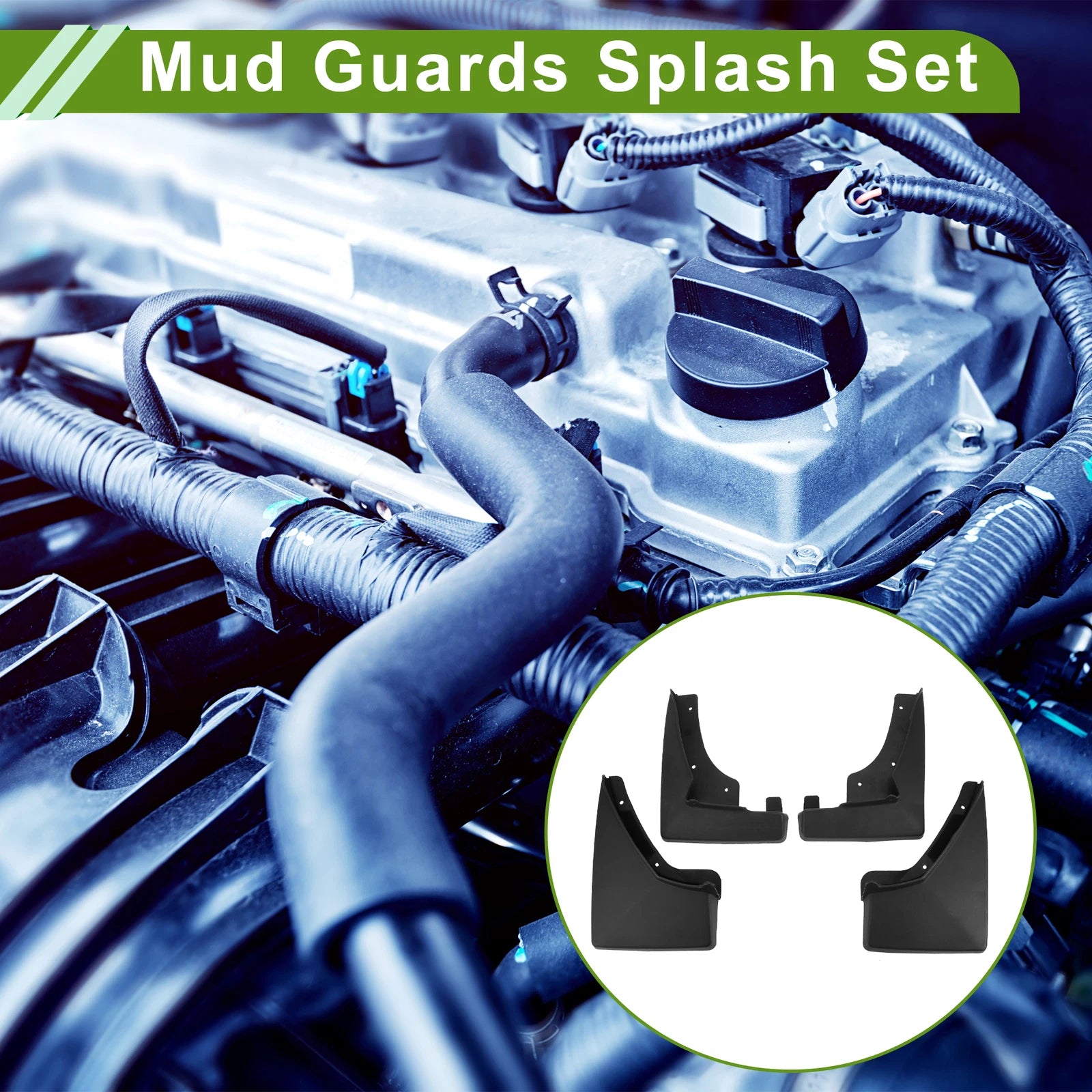 Set of 4 Mud Flaps Splash Guards for Cadillac SRX (2008–2016)