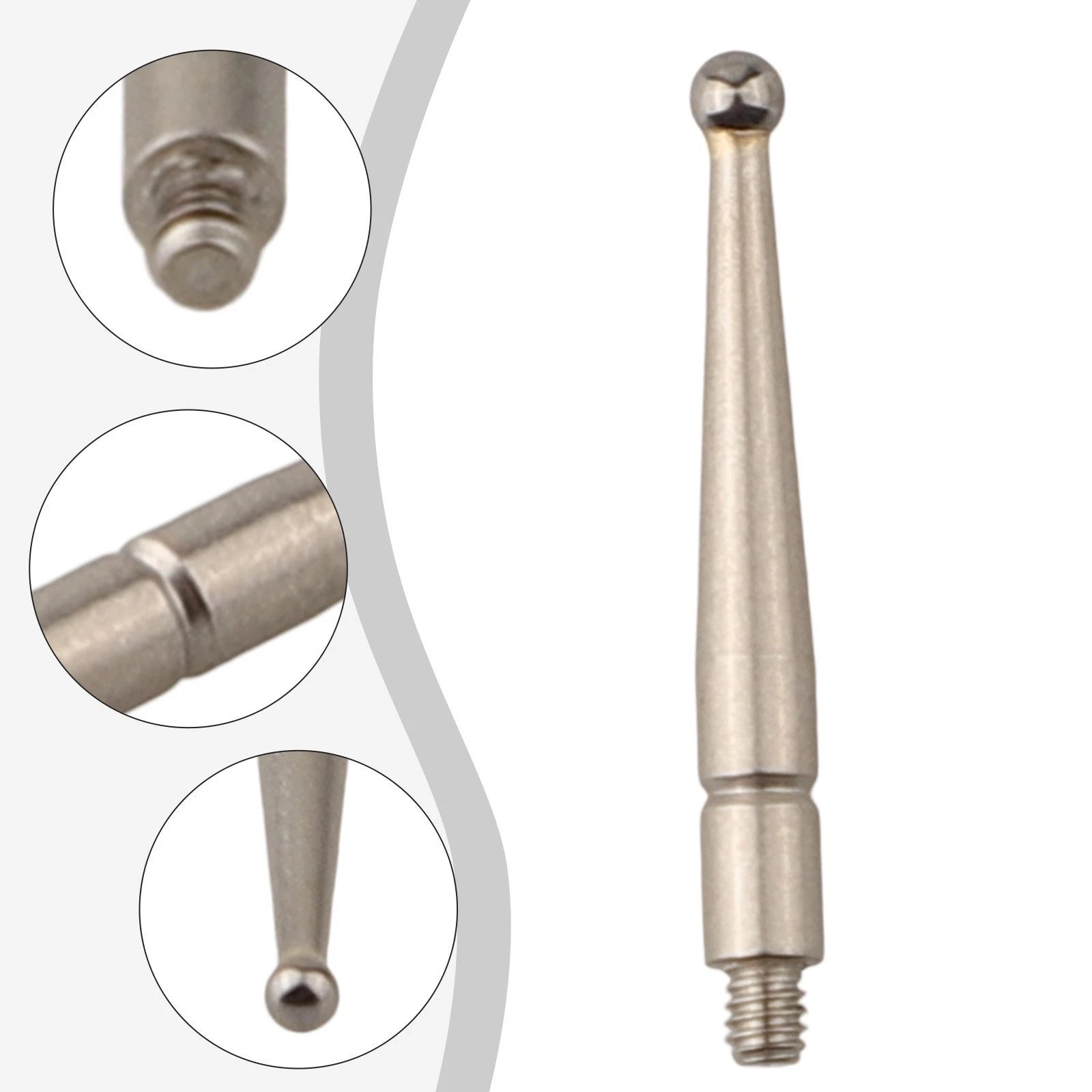 Tungsten Ball Head for Dial Test Indicator Rod M1 8x0.35