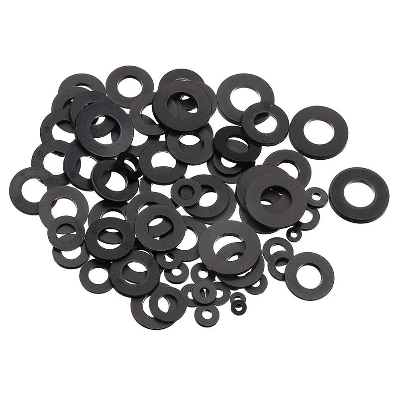 500 Pcs Plastic Flat Washers for Industrial Fixings (Corrosion-Free)